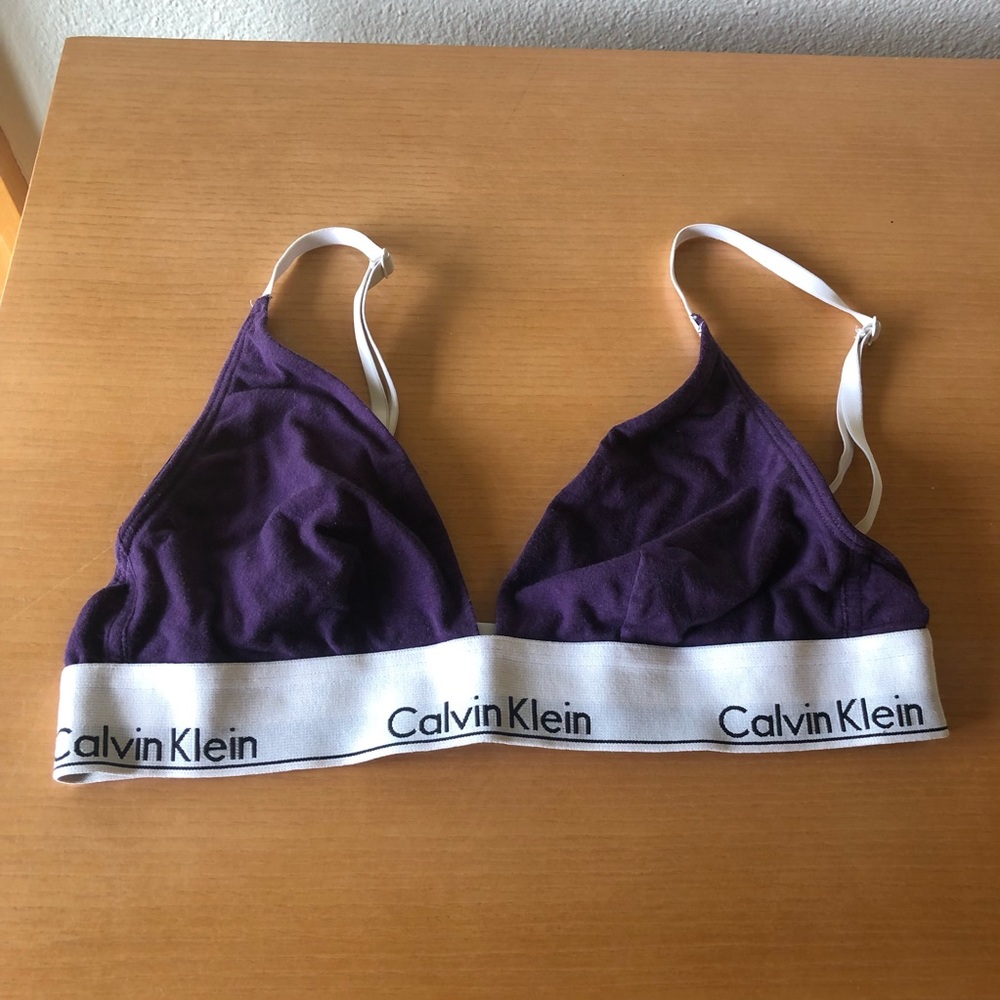 Calvin Klein Bra Triangle Purple Good Condition